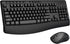 E-YOOSO Wireless Keyboard and Mouse Combo - 2.4GHz Full-Sized Ergonomic Keyboard with Wrist Rest, USB Mouse