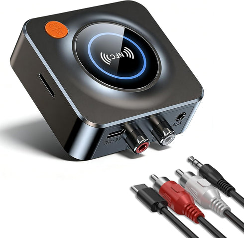 KAIY Bluetooth Receiver for Home Stereo, AUX RCA to Bluetooth Adapter for Old