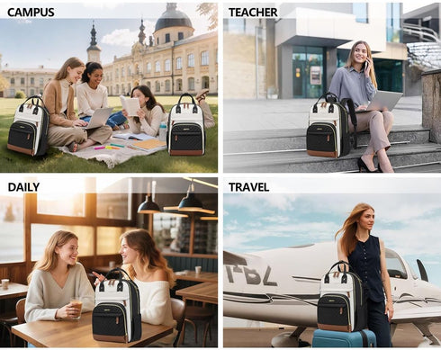 Backpack 15.6 inch Backpack Backpack Backpacks Laptop for Women Bag - Work Travel with USB Charger College Bookbag