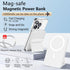 Wireless Magnetic Power Bank - 10000mAh Mag-Safe Battery Pack with Foldable Stand for iPhone 16/15/14/13