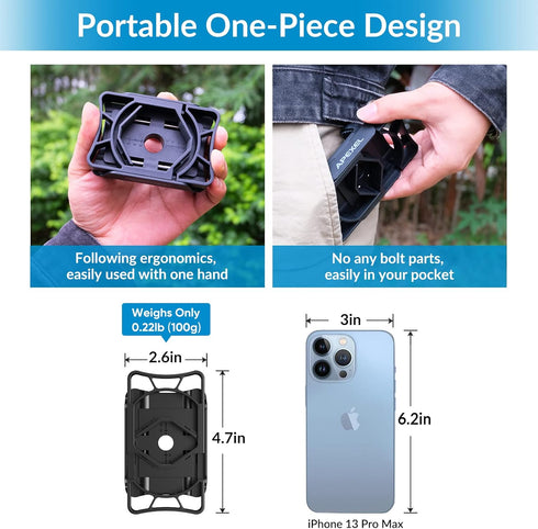 APEXEL Telescope Phone Adapter, Binocular Photo Adapter for Android & iPhone, Includes Bluetooth Shutter Remote