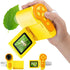 Kids Microscope, 1000X Pocket Handheld with 6 Adjustable LED Lights, 2'' LCD Screen, USB to PC, Yellow