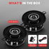 Pyle 2-Way Universal Car Stereo Speakers - 120W 3.5 Inch Coaxial Loud Pro Audio Speaker for Vehicle Door/Side Panel