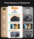 16 Max/16 TORRAS iPhone Pro Pro Camera Lens Protector, Desert Titanium