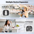 NEEWER 1/4" PA095 Dual Magnetic Phone Ring Holder, Slim Folding Cell Phone Grip Stand Tripod Mount with Thread & Cold
