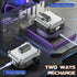 R-fun Compatible with AirPods 2nd Generation 2019, 1st Gen 2016 Charging Case Cover with Cleaner Kit & Keychain (Silver)
