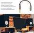 4.4MM Balanced Male to 3.5MM Balanced Female Adapter Cord, Gold Plated Portable Headphone Adapter Cable