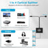 Adoreen 4 1 4 LPCM 2.0, PCM, Dolby, 5.1 Way Digital Optical Audio Splitter In Out Active Toslink SPDIF Fiber Optic