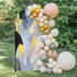 Jnbasdffb 7.2 Abstract Geometric Wedding Arch Cover,Stretchy Spandex Arch Backdrop Stand Covers FT,Simple Oil Painting