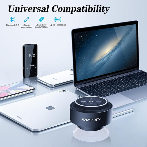 Shower Speaker Bluetooth Waterproof, Portable IP67 Wireless Speaker for Pool, Floating Bathroom Speaker with Suction