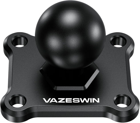1" Ball Mount with Aluminum Alloy Square Plate, Universal Electronic Device Mounting Base for Garmin, Lowrance,