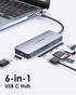 LENTION USB C Hub with 4K HDMI - 3 USB 3.0, SD/Micro SD Card Reader for MacBook Pro & Air