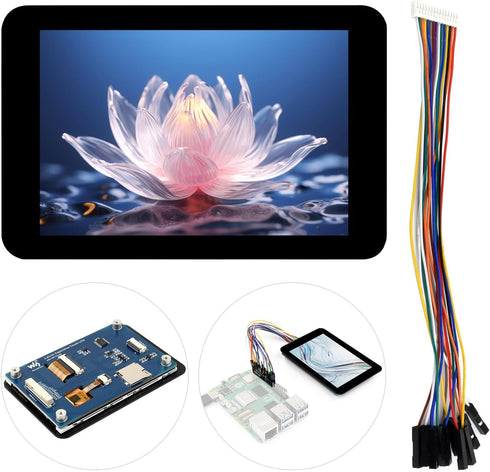 waveshare 3.5inch Capacitive Touch Display Module, Compatible with Raspberry Pi 5/4B/3B/Zero/Zero W/Zero 2W/Pico