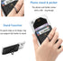 Black Cell Phone Card Holder - RFID Ring Stand Stick on Wallet for All Smartphones, Adhesive Credit Card Holder