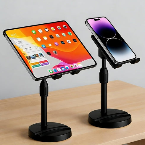 ZYEUNAGNB 360 New model Adjustable Phone Stand Holder for Desk, Rotatable Ergonomic Stand with Heavy Metal Base