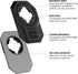 Rokform 3M Universal Adapter, Twist Lock and Mag Safe Compatible, Magnetic Phone Mount, Adapter Mounts to Almost Any