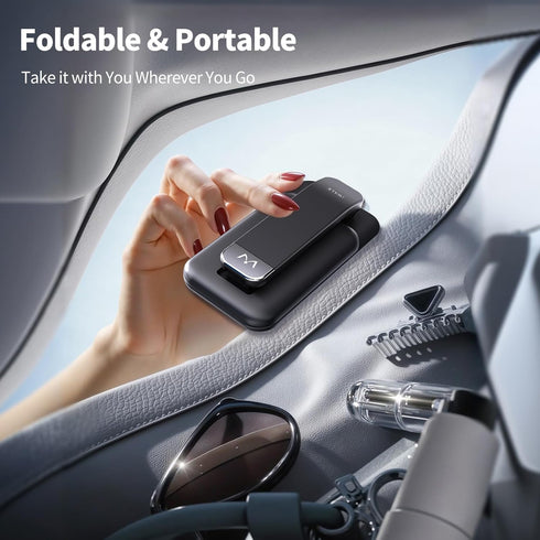 iWALK 17 16 15 14 13 12 Magnetic Cell Phone Stand for Desk, Angle and Height Adjustable Mobile Phone Holder, Foldable