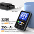 Aiandcc Mp3 5.3, 1.77-inch 32GB mp3 Player with Bluetooth HiFi Music Player with Sports Clip and Armband, TFT Color