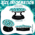 4 Pieces Turquoise Western Phone Grip Charm Teardrop Flower for Smartphones and Tablets (Classic Style)