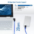 Cable Matters 20Gbps Right Angle USB C Cable 6ft, 240W Power Delivery, 8K 30Hz & 4K 120Hz Video, Black - 1.8m/6ft