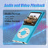 Luqeeg MP3 MP3 1.8 Inch 64GB Player, Portable Lossless Sound Slim Music Player with Earphone, LCD Screen Digital Music