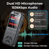 Cappsu 32GB 1536Kbps 70dB Digital Voice Recorder with Playback, Small Voice Activated Recorders, Audio, Noise