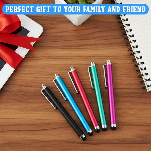 Exclaith 100 Devices,8 Pieces Stylus Pen for Touchscreen Universal Capacitive Touch Screen Pens Mesh Fiber Tip Stylus