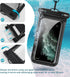 Universal Waterproof Phone Case with Card Holder, Large Dry Bag for iPhone 15/14/13/12 Pro Max/Samsung Galaxy S22 -