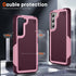 Asuwish Samsung Galaxy S22 Plus S22+ 5G Case, Rose Red with Tempered Glass Screen Protector & Rugged Dual Layer