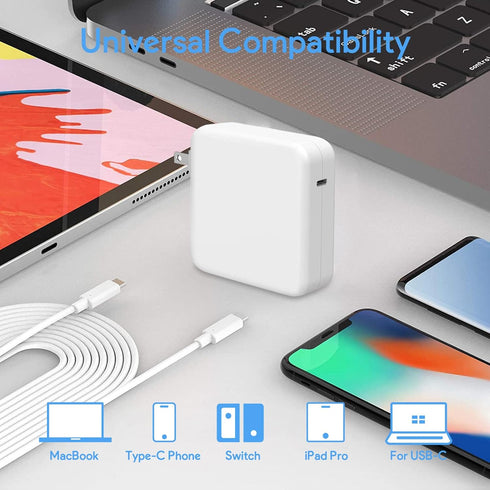 Mac Book Pro Charger - 87W USB C Power Adapter for 13/14/15 Inch Models After 2016, Includes Charge Cable