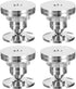 MECCANIXITY 4pcs Silver Speaker Spike Kit, Adjustable Copper Isolation with Speaker Spikes Pads Mat for Audio Amplifier