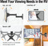ELIVED Lockable RV TV Mount for 13-43 Inch TVs, Swivel and Tilt for Camper Trailer, Detachable TV Bracket
