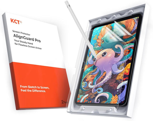 KCT 2 Pack Paperfeel AlignGuard Pro Tray Screen Protector for iPad Pro