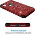 Hython Compatible with iPhone XR Case, Heavy Duty Full-Body Defender Protective Bling Glitter Sparkle Hard Shell Armor