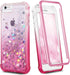 Ruky Glitter Full Body Rugged Case for iPhone 6/6s/7/8/SE 2020 & SE 2022, Shockproof with Built-in Screen Protector