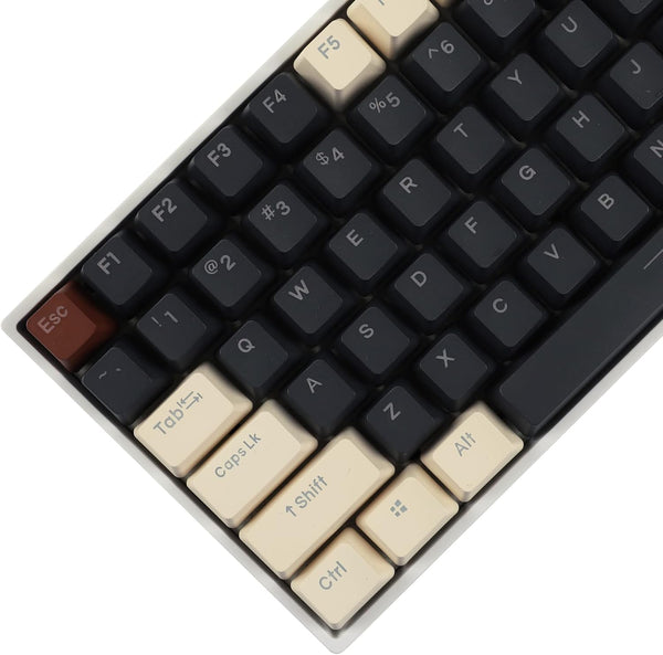 YMDK Double Shot 108 Dyed PBT Keycap Set, Rainbow Carbon Sunset Backlit Keycaps for MX Switches