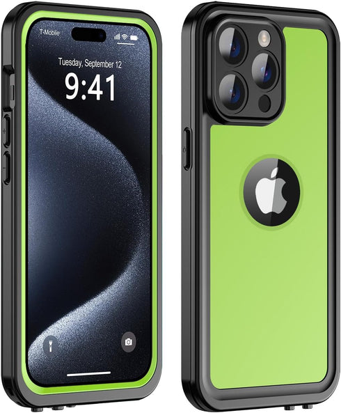 iPhone 15 Pro Max Case Waterproof 6.1'', Full Protective Dustproof Shockproof with Screen Protector