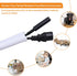 Self-Closing Split Braided Cable Organizer - Curly Cord Protector for Car and Computer Desk Wire Covers (White 1"-22ft)