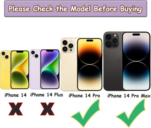 14 Pro Back Rear Camera Lens Glass Replacement for iPhone 14 Pro and iPhone 14 Pro Max Camera Glass Replacement with pre-Installed Adhesive and Reparing Toolkits