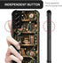 SKAMIX S22 for Samsung Galaxy Case,Soft Silicone Shockproof Bumper Camera Protection Phone Case-Vintage Flowers