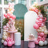 Jnbasdffb 7.2 Spring Floral Wedding Arch Cover,Stretchy Spandex Arch Backdrop Stand Covers FT,Pastoral Botanical Oil