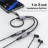 MOSWAG Headphone Splitter 3.5mm Stereo to Dual 3.5mm Female Headphone Jack Audio Stereo, Extension Cable Audio Stereo Y Splitter Compatible with iPhone Samsung iPad Tablet Laptop by MOSWAG