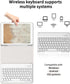 KENKE Case with Keyboard for iPad 9th/8th/7th Gen 10.2 inch, Detachable Wireless Bluetooth Keyboard Cover, Gray