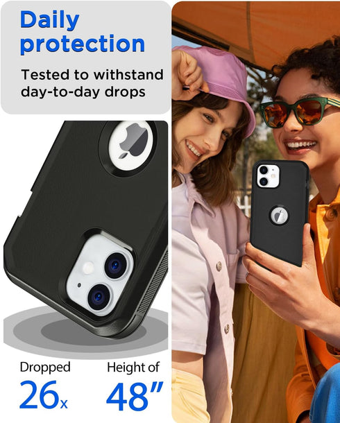 AICase iPhone 11 Case - Rugged Heavy Duty Full Body Shockproof Military Protection, Durable Cover for 6.1" iPhone 11.