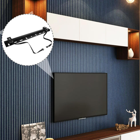 HOMOCONO 32-65 Inch No Drill Tv Wall Mount Bracket Studless Drywall Mount with Foam Padding, Renter Friendly Tv Stand