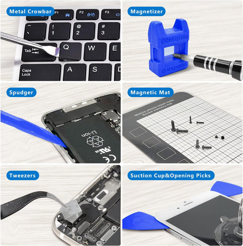 Unamela Precision Screwdriver Set, 139 in 1 Computer Repair Tool Kit, Magnetic Screwdriver Kit with 120 Bits Compatible