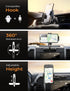 LISEN CD Slot Phone Mount for Car, Adjustable Ultra Sturdy Holder for iPhone 16 Pro Max Plus Accessories (Silver)