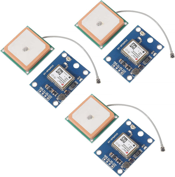 XIITIA 3pcs GY-NEO6MV2 NEO-6M GPS Module NEO6MV2 with Flight Control EEPROM MWC APM2.5