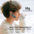 Single Ear Bluetooth Earpiece with 30H Talking Time, Noise Canceling Hands-Free Calls
