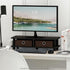 Furinno Turn-N-Tube Monitor Stand, Espresso/Black